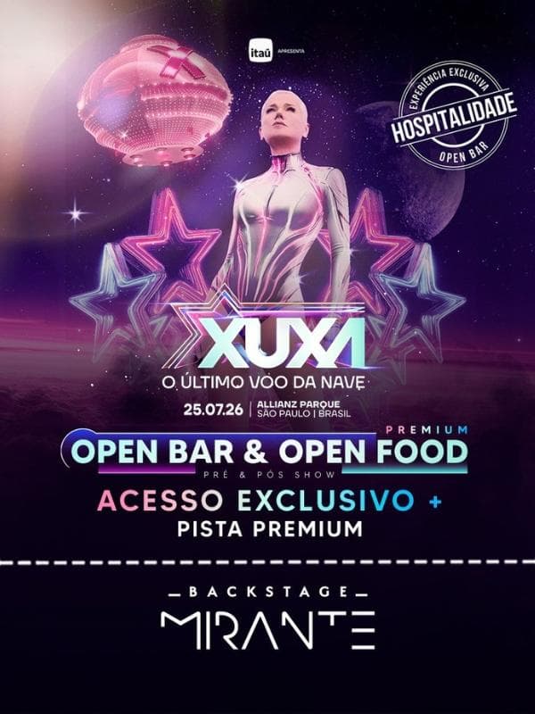Backstage Mirante Xuxa